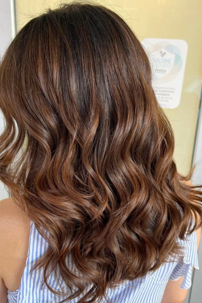 31. Caramel Waves with Dimensional Highlights