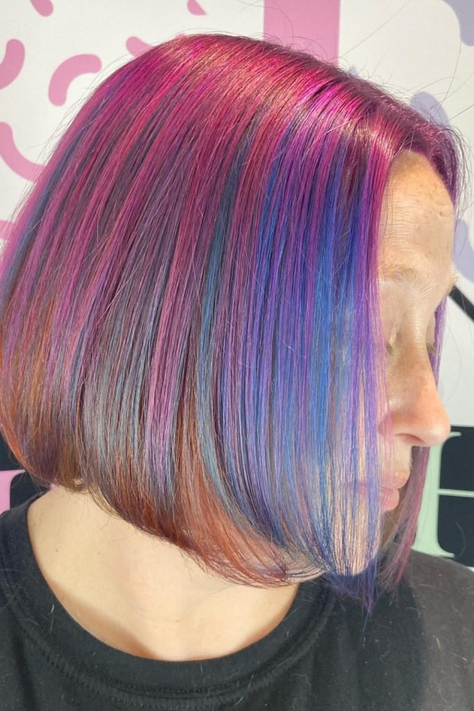 Rainbow Bob Hairstyle