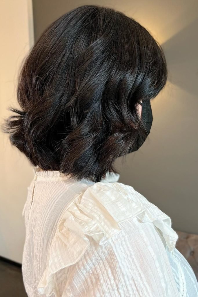 Choppy Bob with Curtain Bangs
