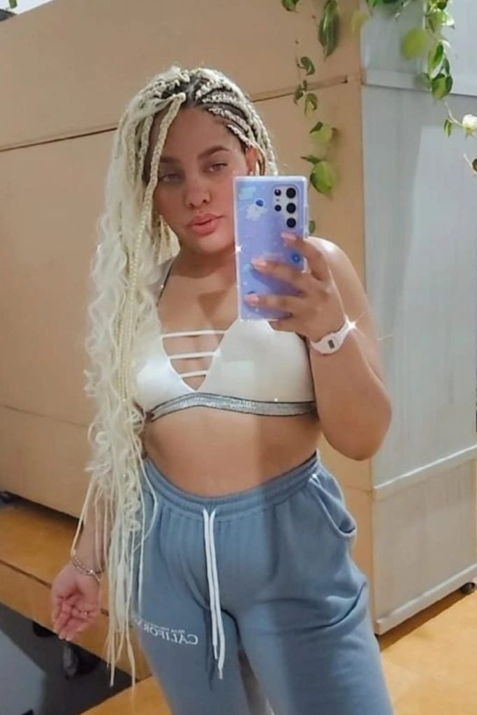 Platinum Blonde Goddess Braids with Loose Waves
