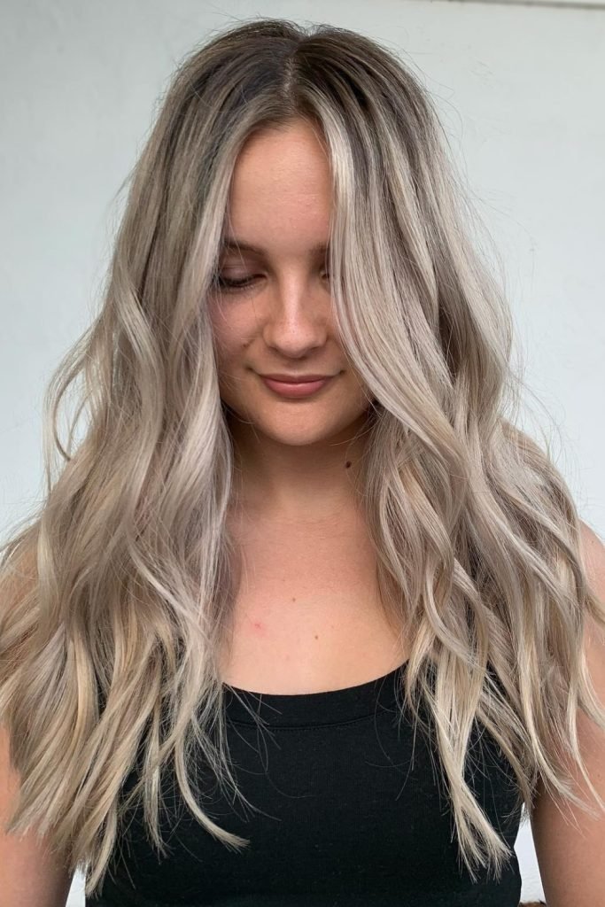 Ashy Balayage Hairstyle
