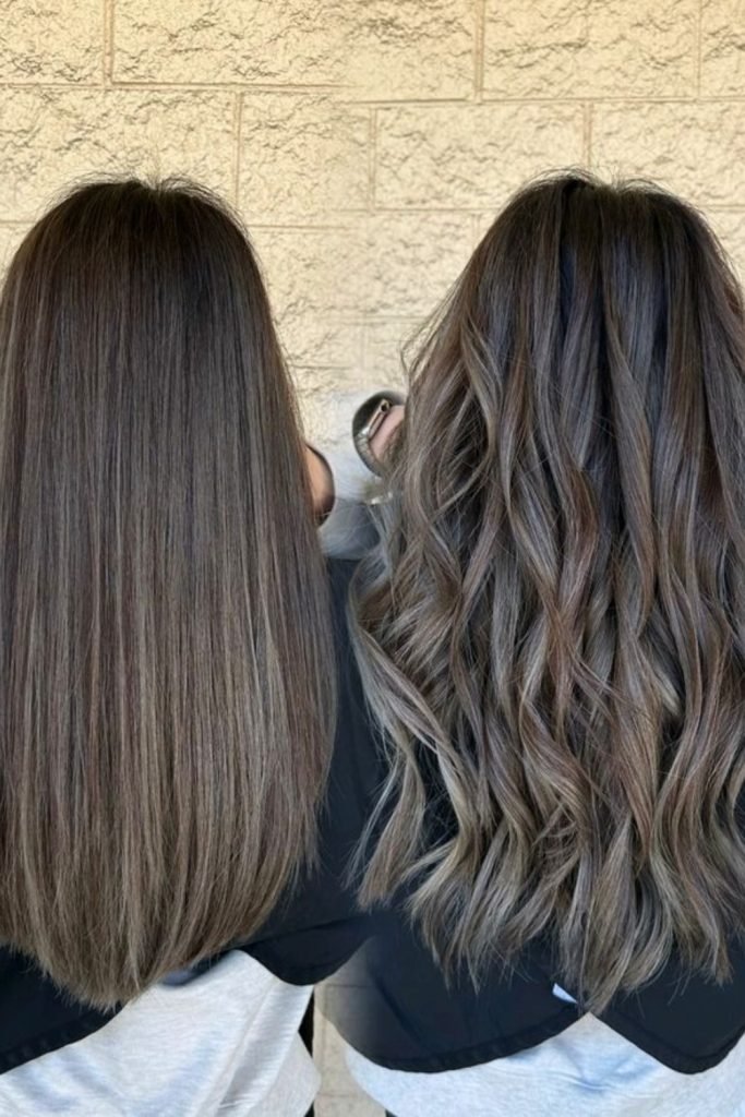 35. Cool Ashy Brown Layers