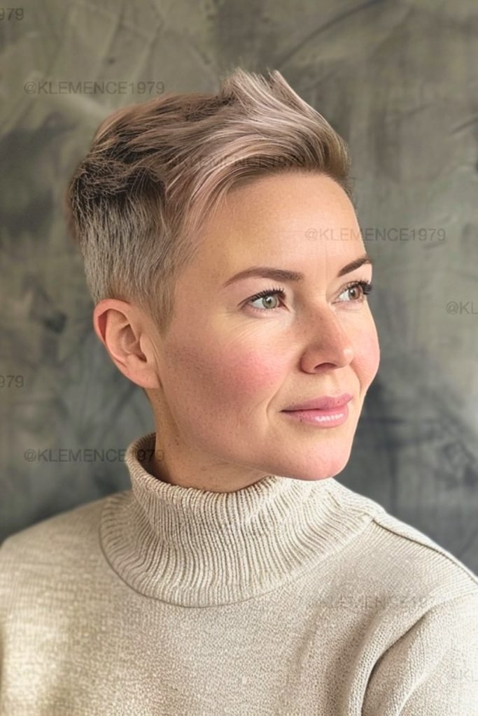 Edgy Pixie with Volume