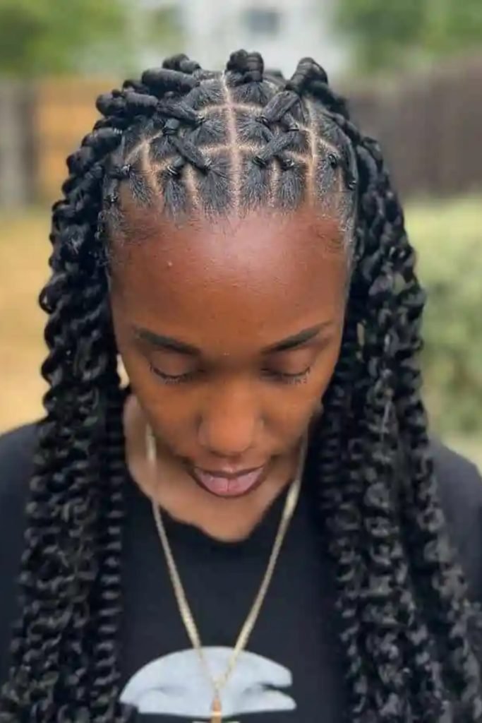 Shaggy Cornrows Hairstyle