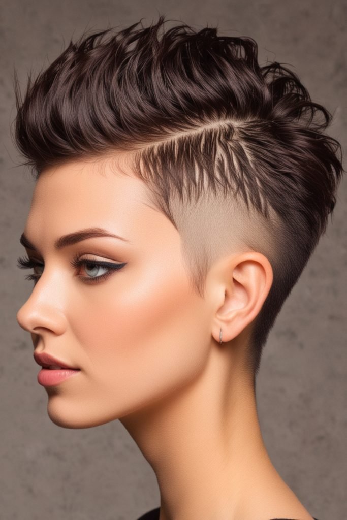 Pixie with Undercut and Pompadour