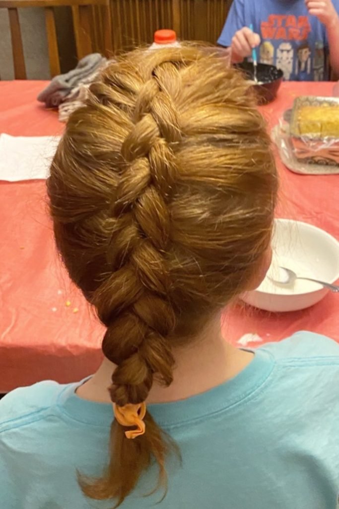 Shaggy French Braid Hairstyle