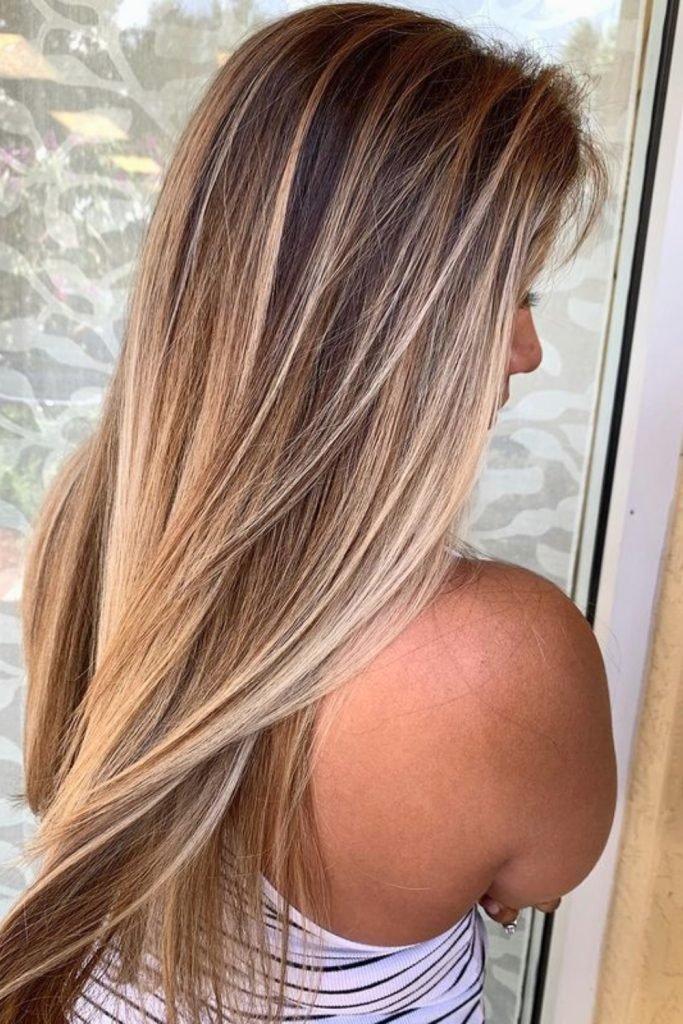 Cascading Caramel Strands