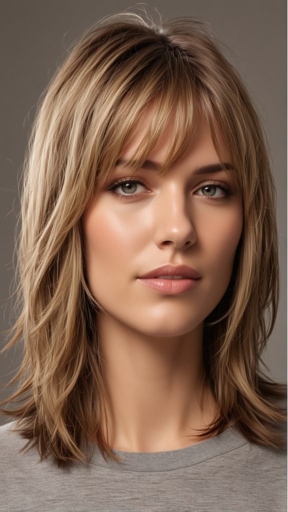 Chic Front Layers with Side Bangs