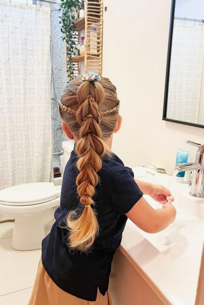 Royal Braided Crown Hairstyle