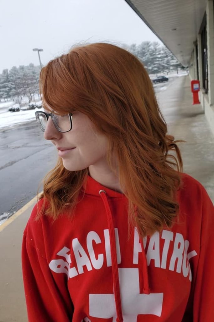 Shag with Side Swept Bangs Haircut