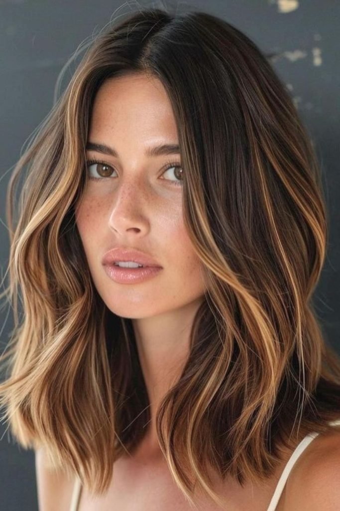 Sun-Kissed Waves with Face-Framing Highlights