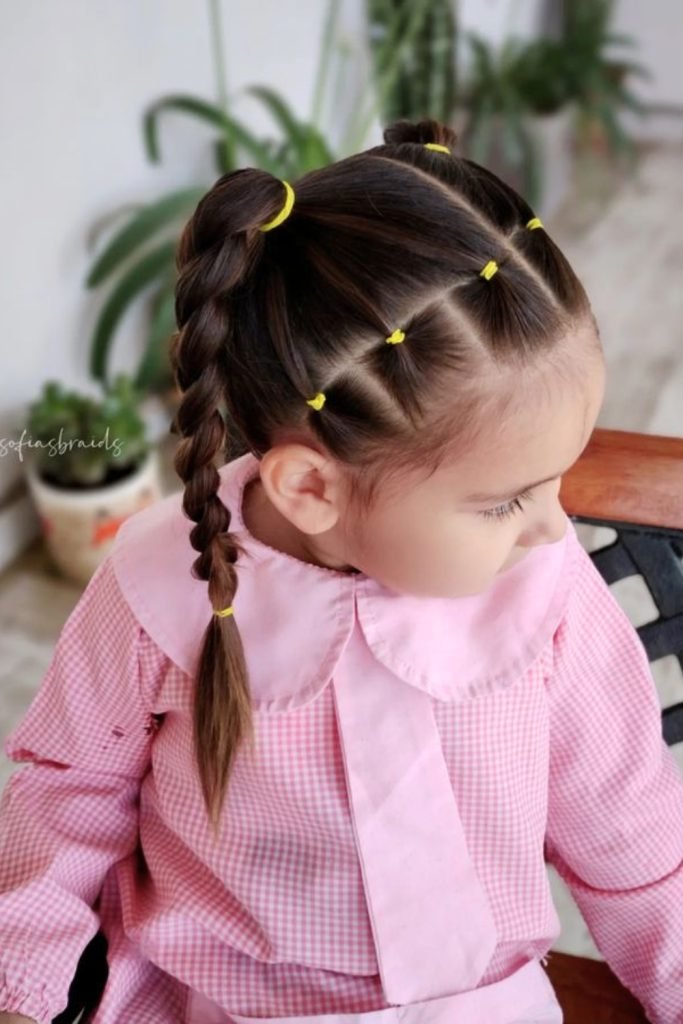 4. Sunny Side Up Braids