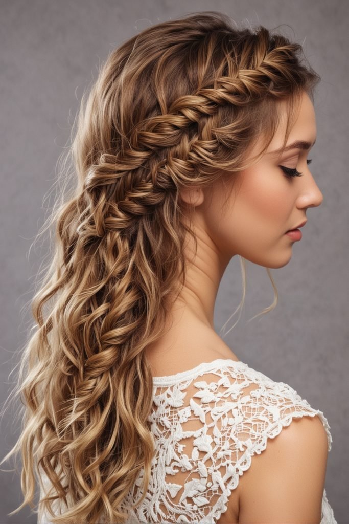 43. Shaggy Fishtail Braid
