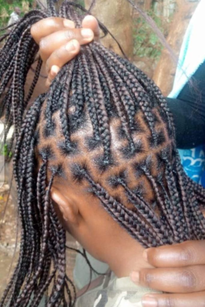 Shaggy Top Braid Hairstyle