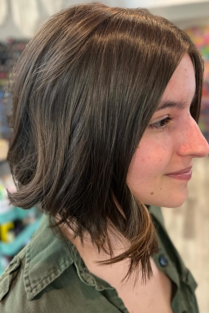 Shaggy Asymmetrical Bob