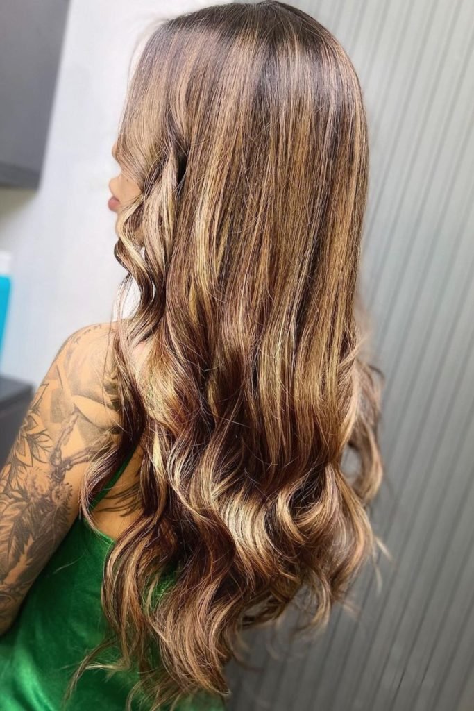 Sunlit Caramel Hair Color