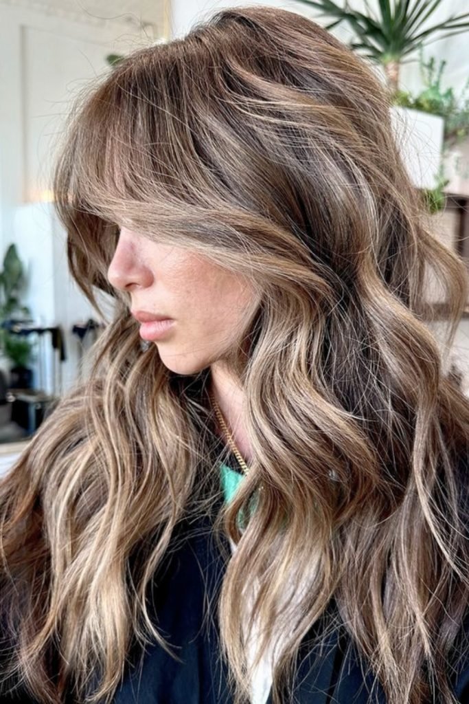 Autumnal Blonde Reflections Hairstyle