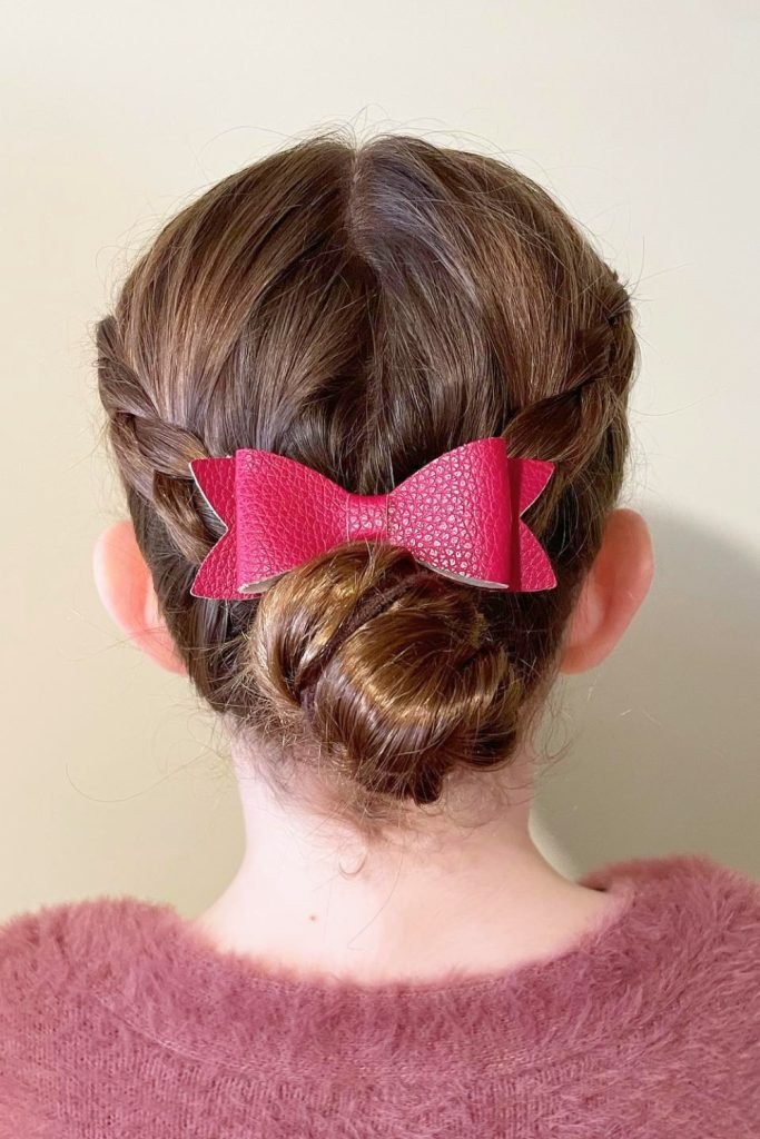 Braided Bun with Bow