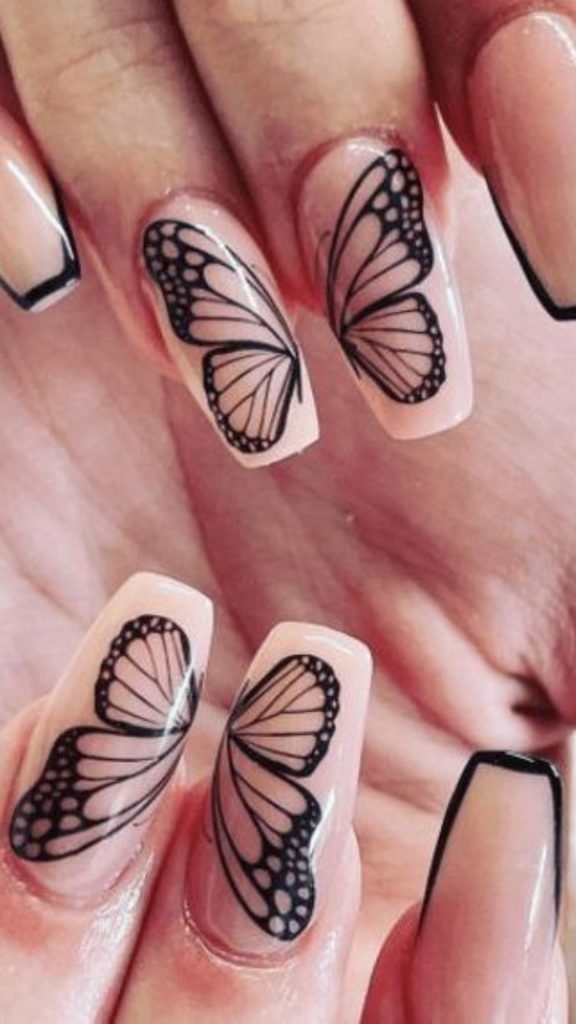 5. Butterfly Nail Design