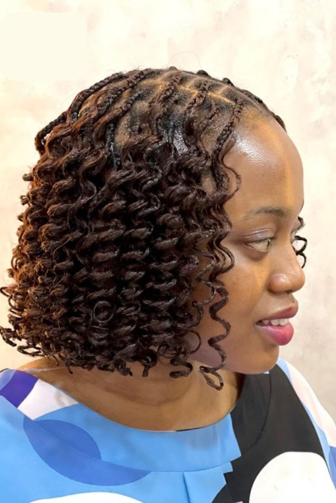 Defined Crochet Bob for 4C Hair