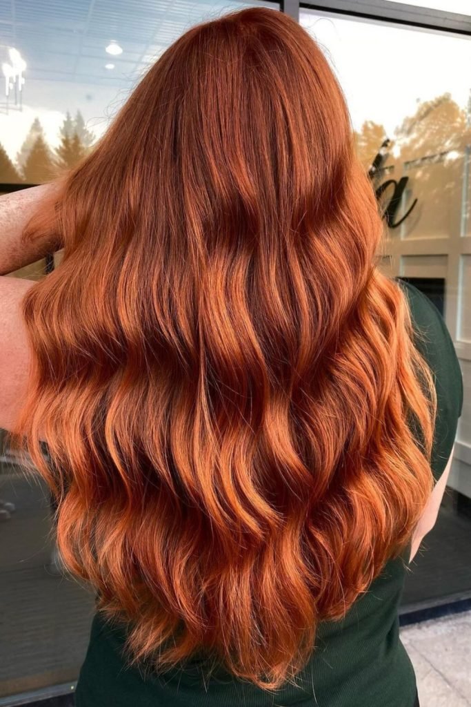 Maple Leaf Balayage Hair Color