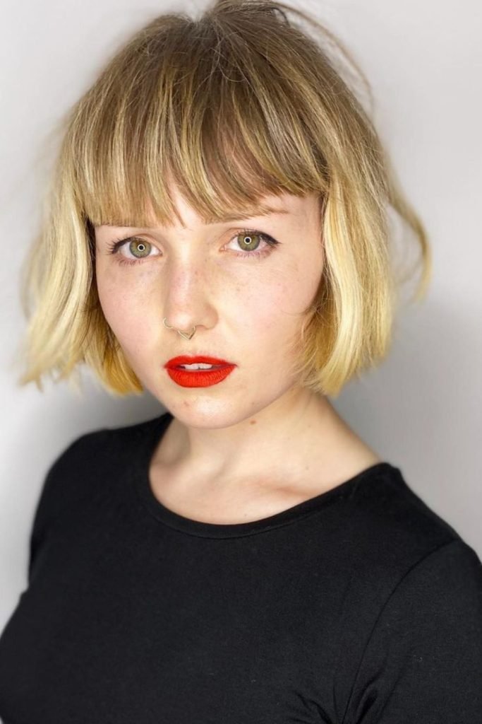 Baby Bangs Bob