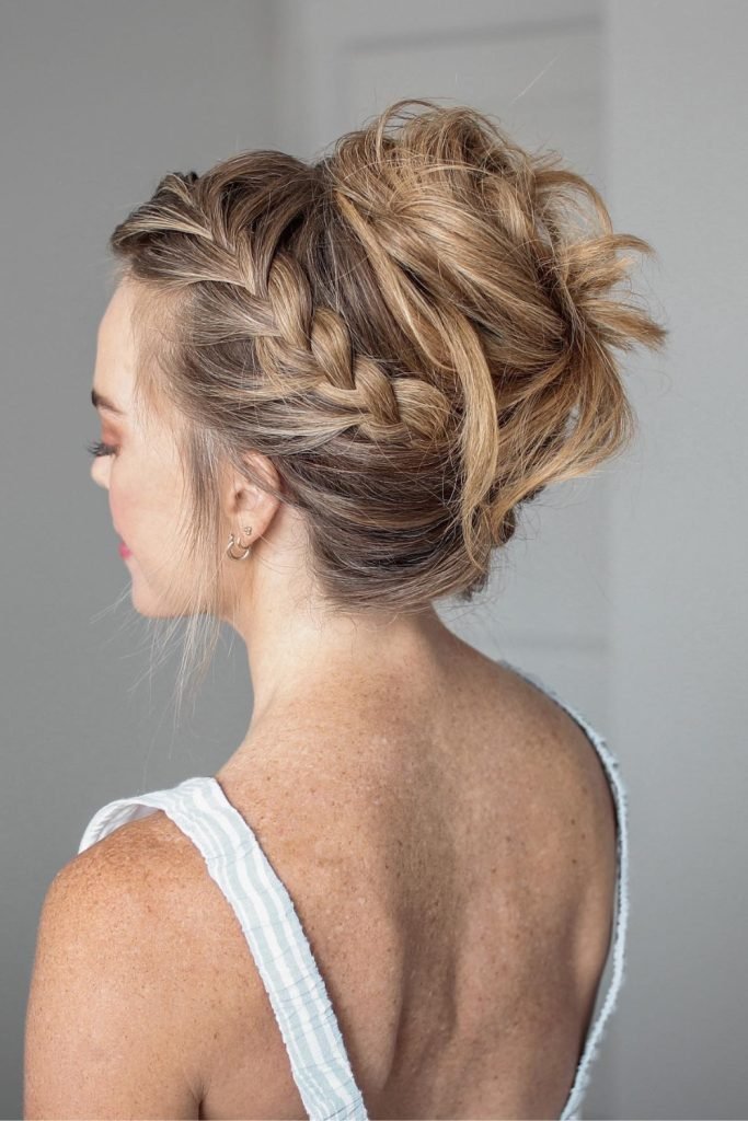 Braided French Twist Hairstyle