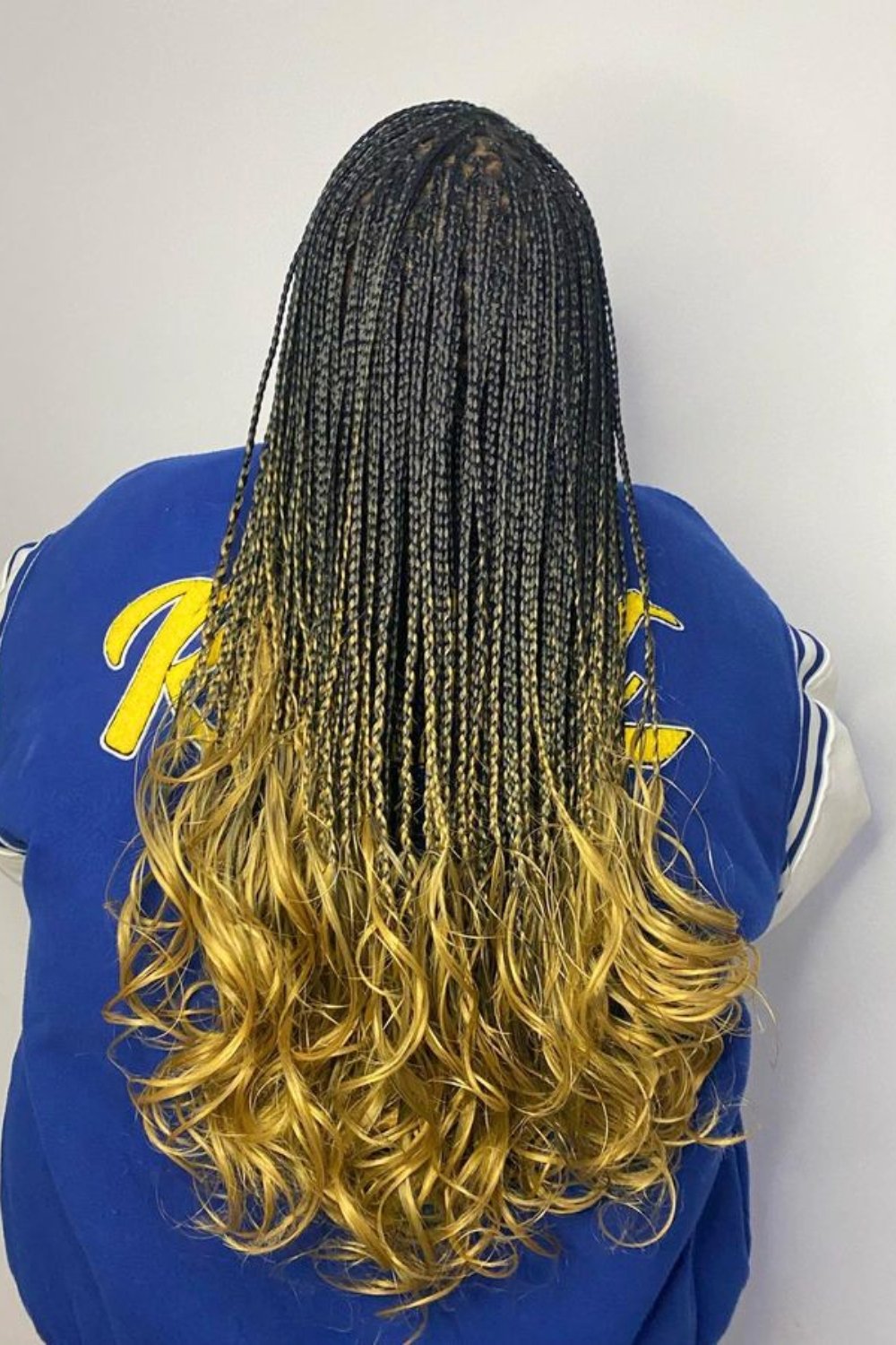 6. Golden Ombre French Curls Hairstyle