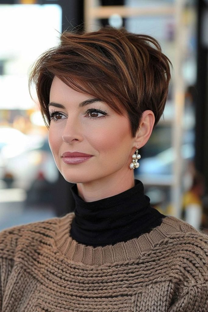 Honey-Kissed Pixie Haircut