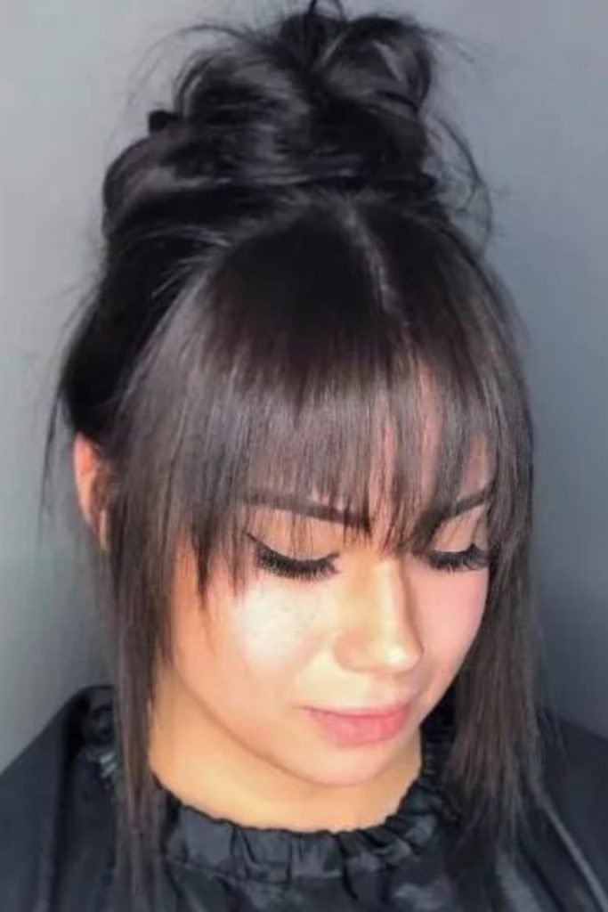 Messy Bun with Layers