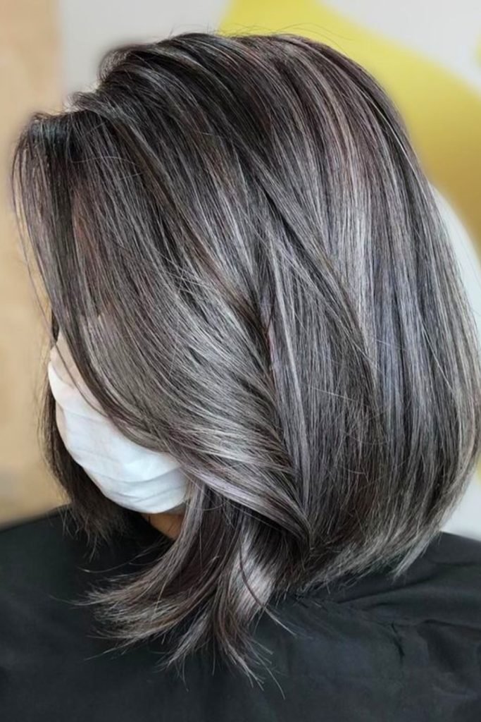 Sleek Silver Linings Hairstyle