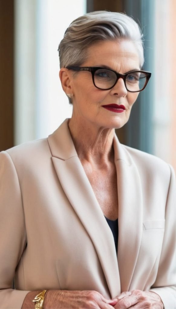 Slicked-Back Style