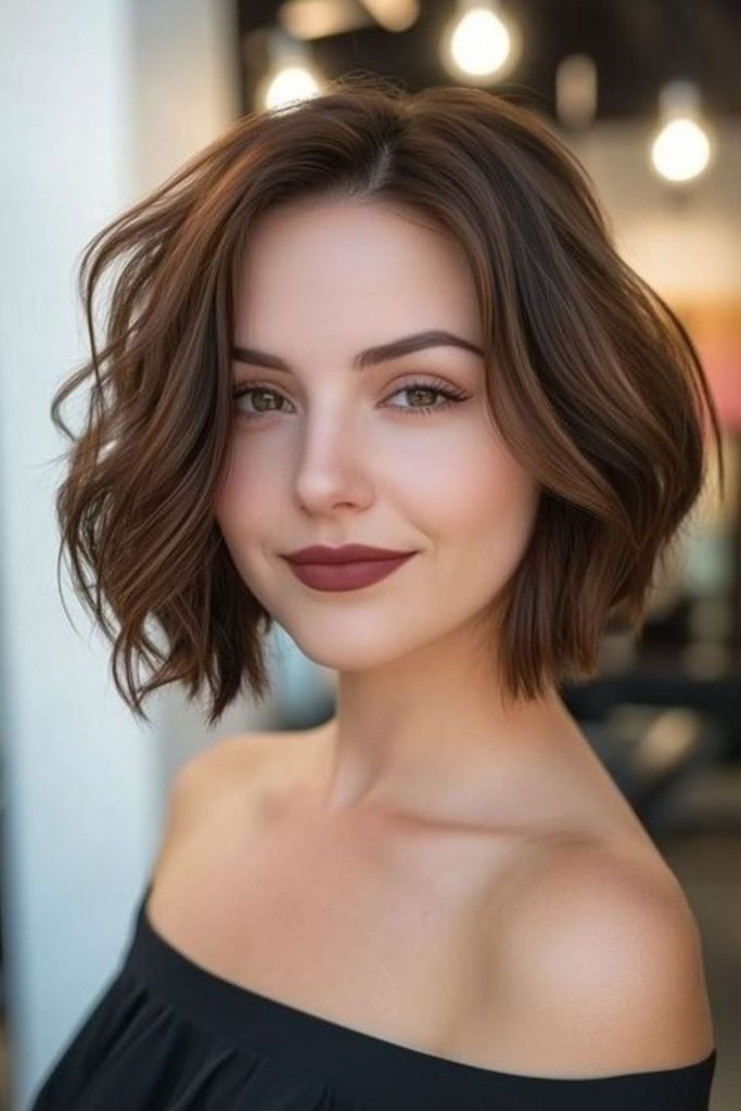 6. Textured French Bob