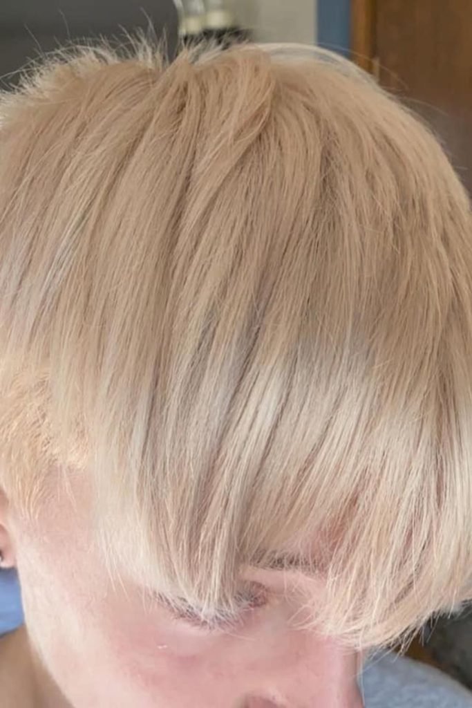 Cool-Toned Platinum Blonde Hair Color