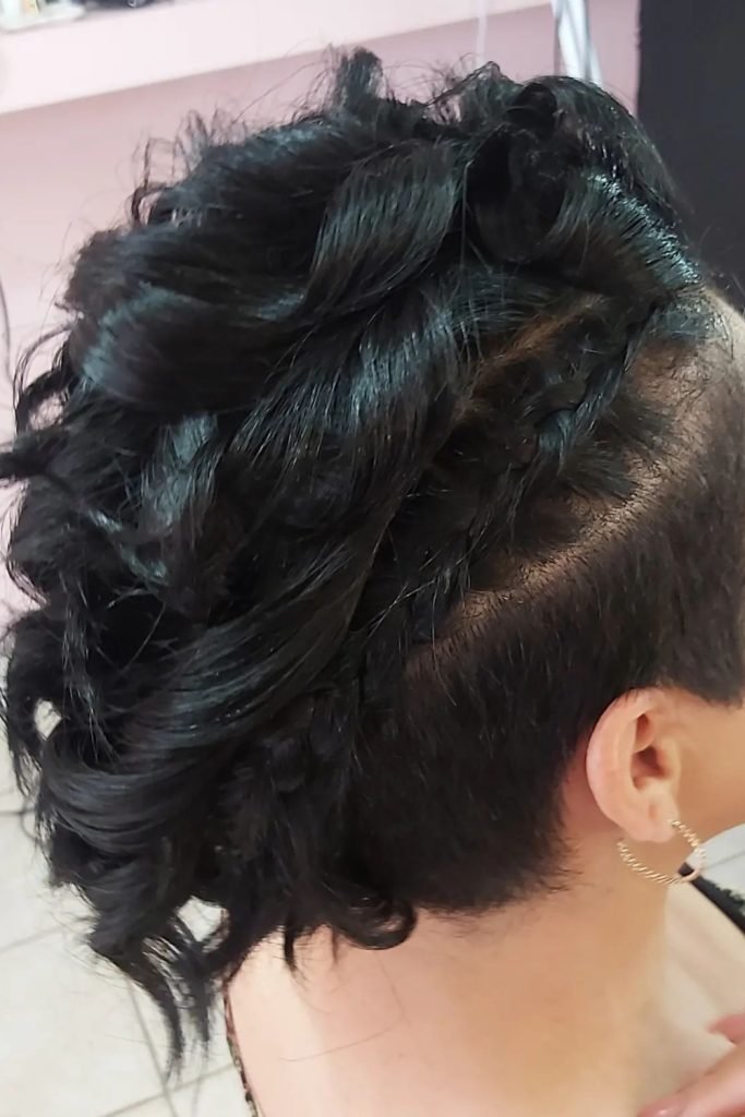 Curly Mohawk Hairstyle