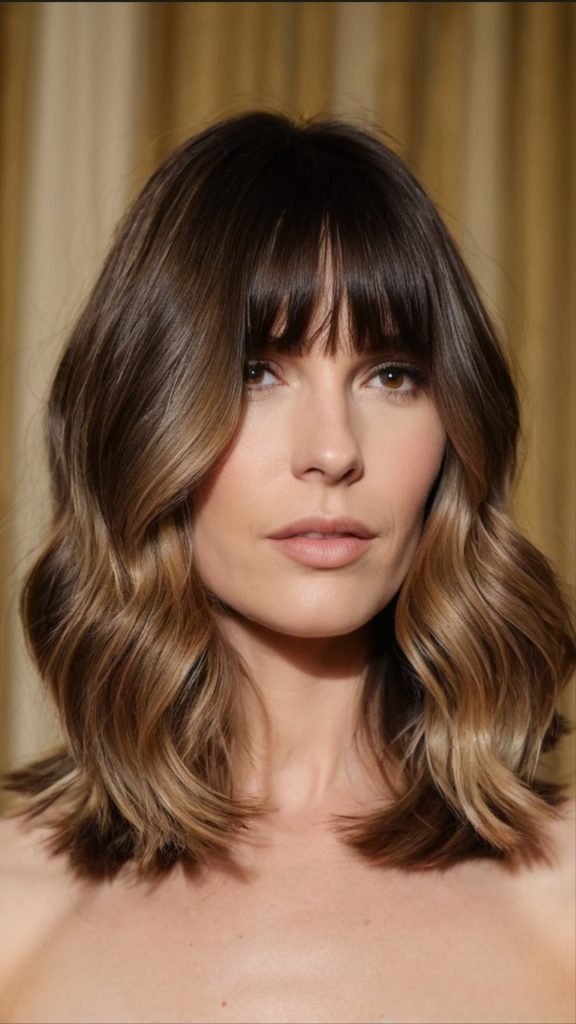 Curtain Bangs with Layers