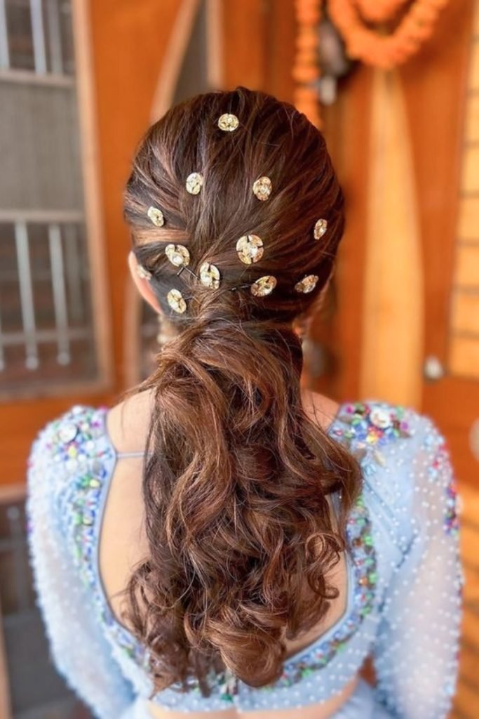 Golden Glam Ponytail