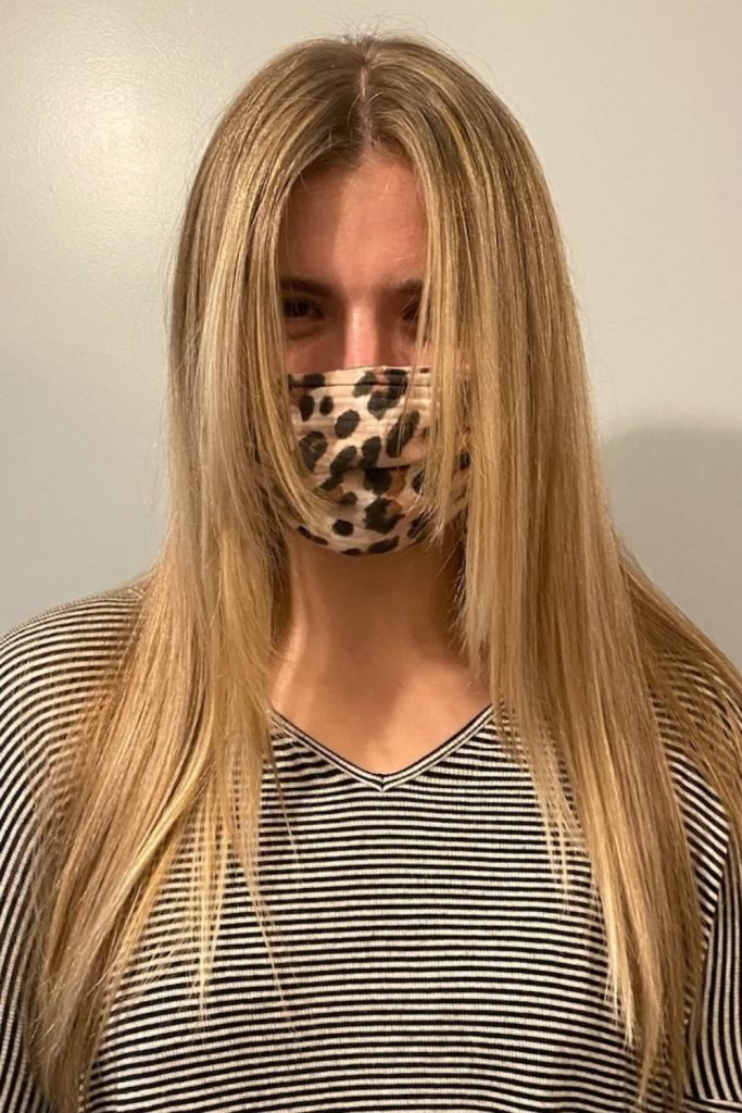 Side Parted Curtain Bangs