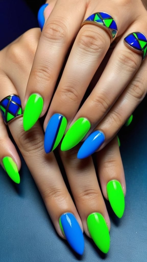Bright Shades and Neon Nails