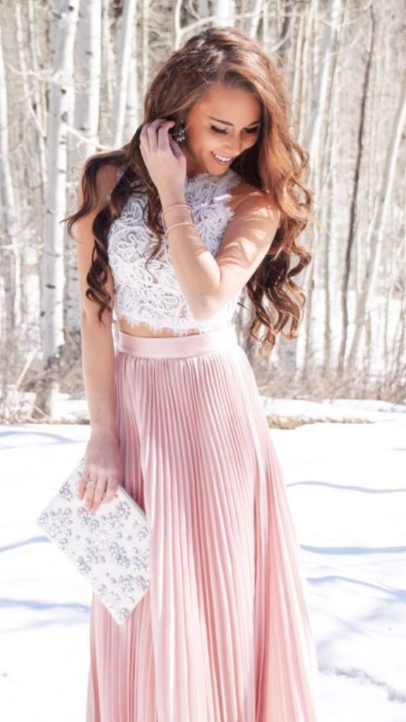 Cami Top and White Maxi Skirt Rodeo Outfit