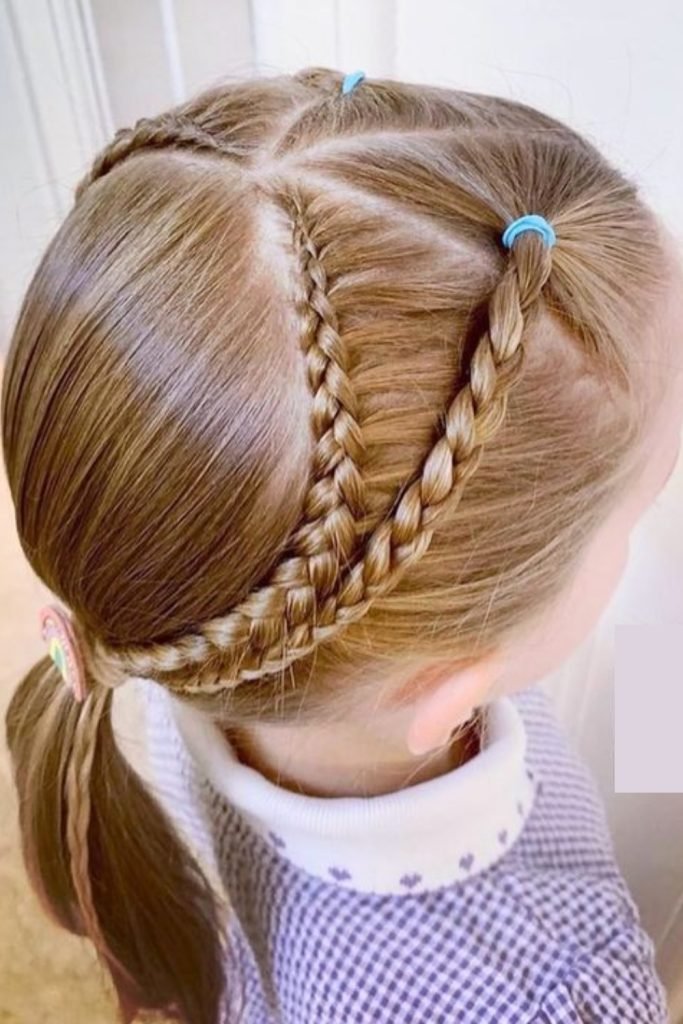 8. Criss-Cross Braids Hairstyle