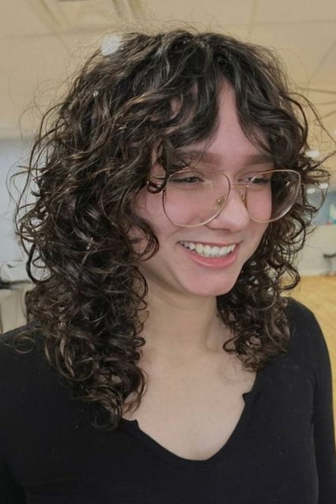 Curly Shag Hairstyle