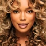 8. Face-Framing Middle Part Curls