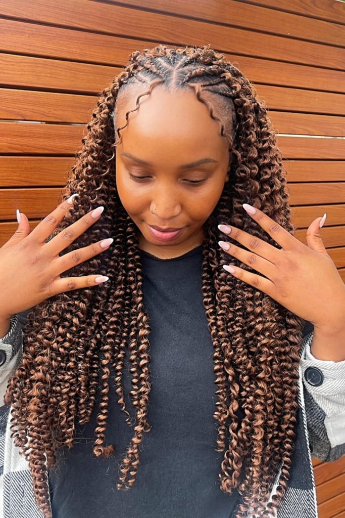 Half-Crochet, Half-Cornrow Hairstyle