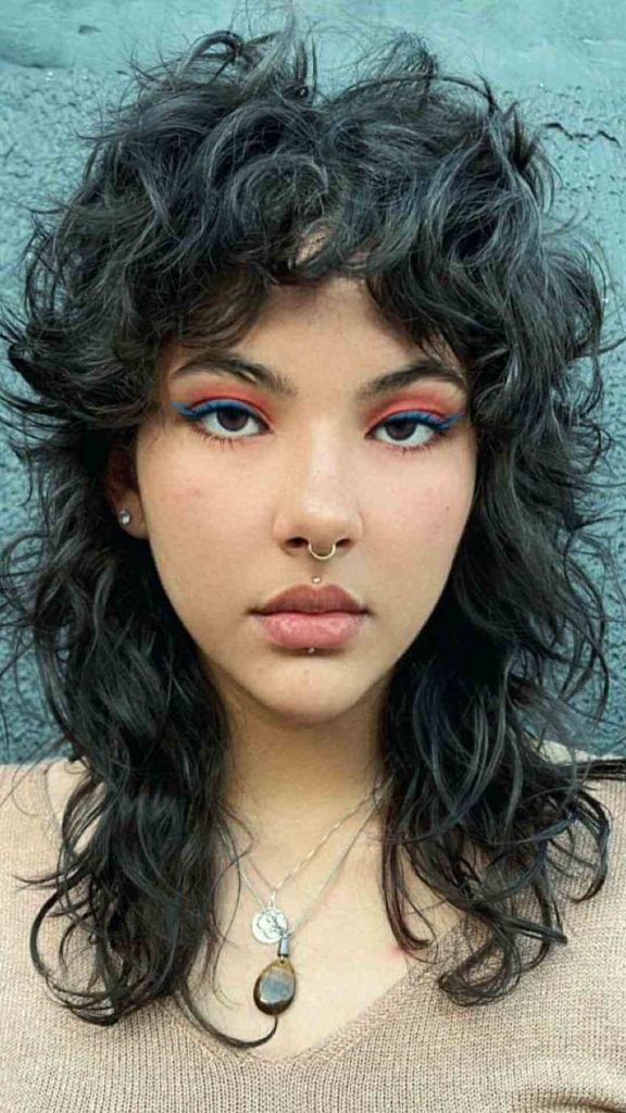 Short Curly Wolf Cut