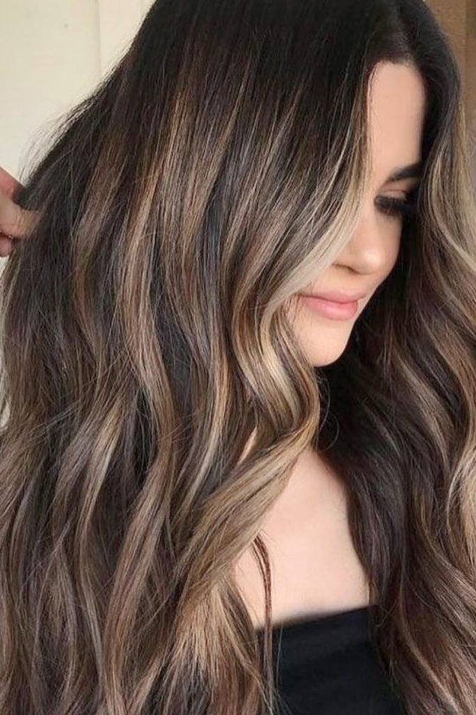 Soft Ash Balayage for Brunettes