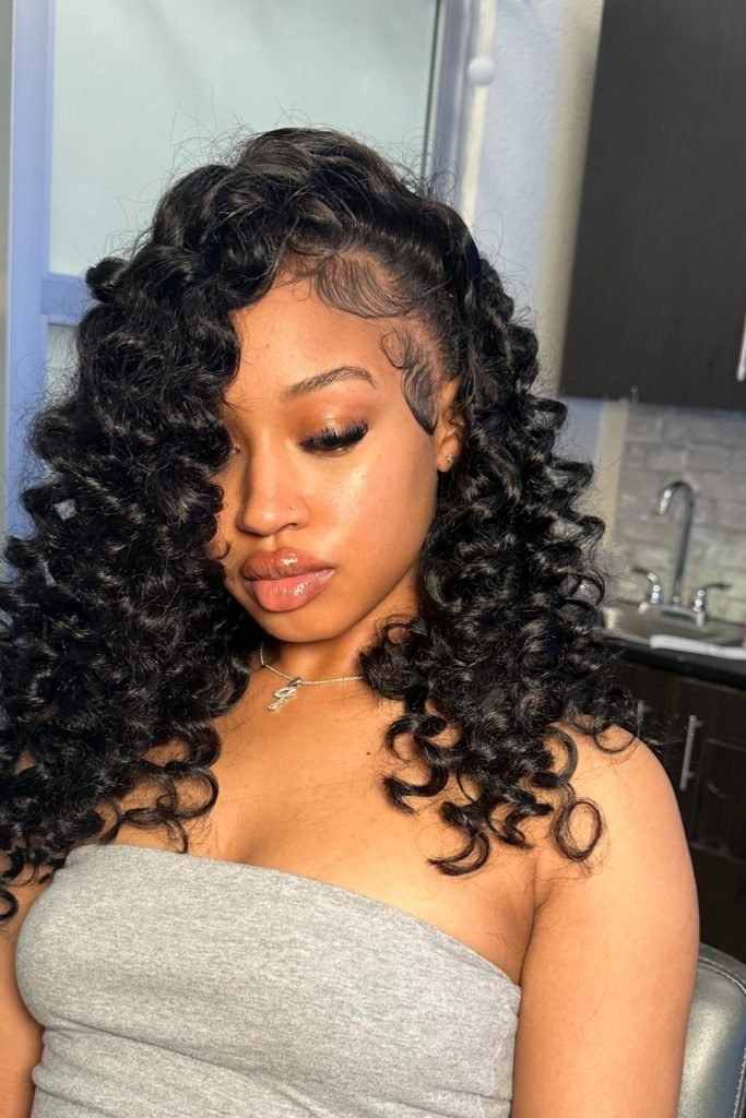 Voluminous Curly Weave