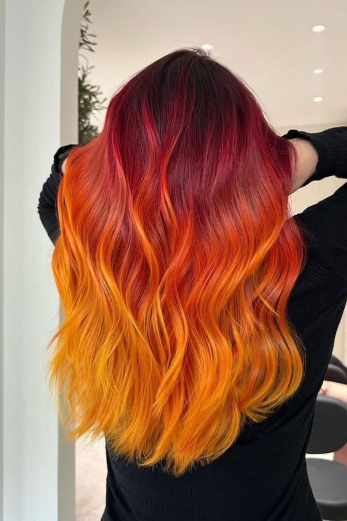 Sizzling Sunrise Hair Color