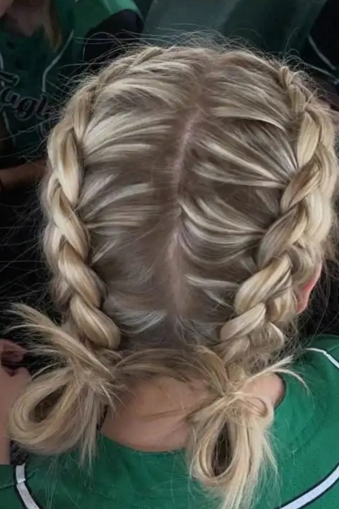 Classic Crown Braid with Spiraled Ends