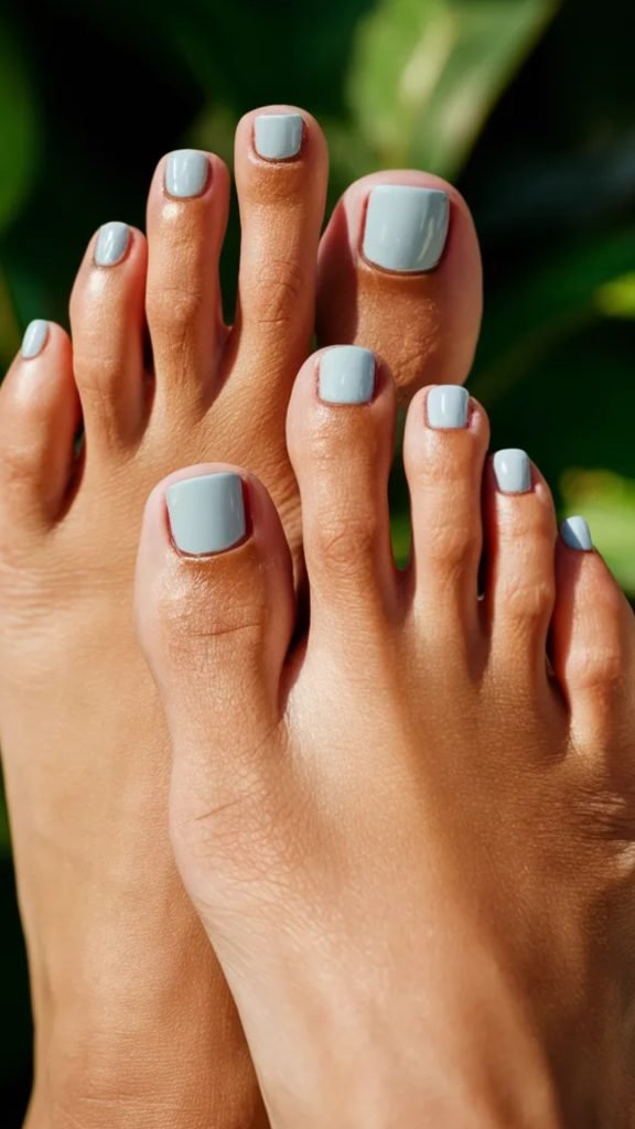 Matte Pedicure Design